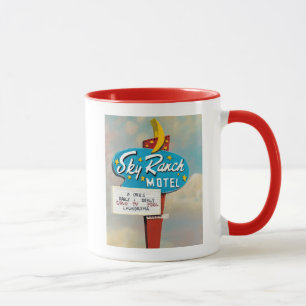 Schild des Sky Ranch Motels Tasse