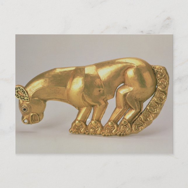 Schild-Emblem in Form eines Panters Postkarte (Vorderseite)