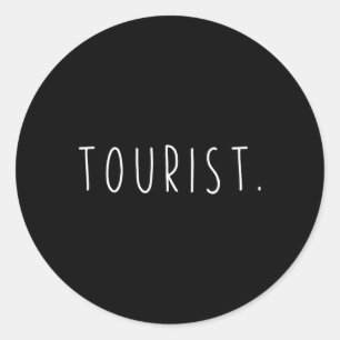 Schild für ausländische Touristen, englischer Urla Runder Aufkleber