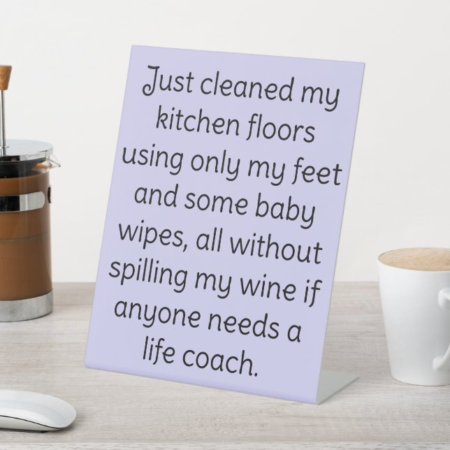 Schild für den Schreibtisch der Mama (In SItu)