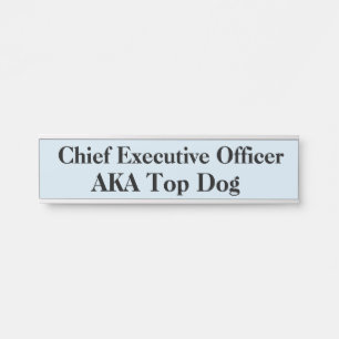 Schild für die Tür des CEO
