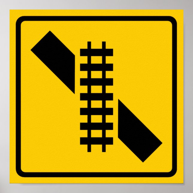 Schild für die überquerte Strecke (Vorne)