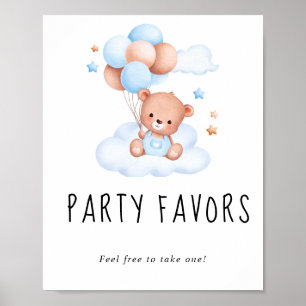 Schild für Geschenke bei der Babyparty Little Elep