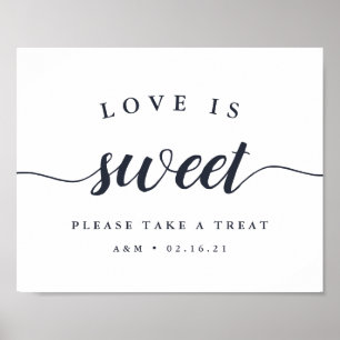 Schild für Hochzeiten und Weißkalligrafie