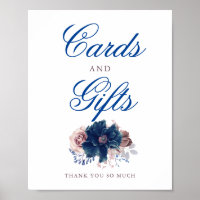 Schild für Hochzeitskarten und Geschenkgutscheine