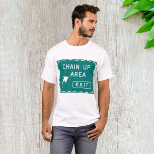 Schild für Ketten-Aufstellbereich-Ausgang T-Shirt