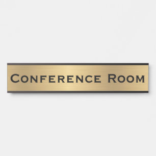 Schild für Konferenzraum-Tür in Fauxgold