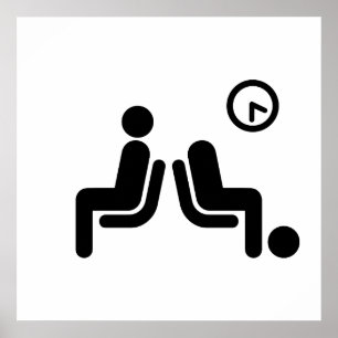 Schild für lange Wartezeit