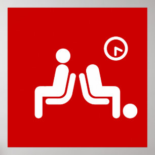Schild für lange Wartezeit