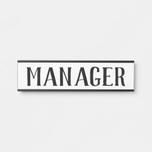 Schild für Manager-Tür Namensschild