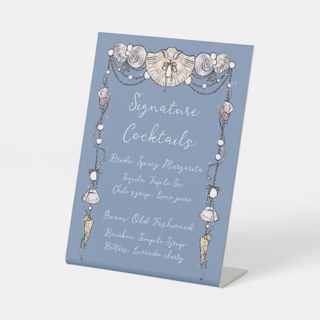 Schild für Signature-Cocktails (Vorderseite)