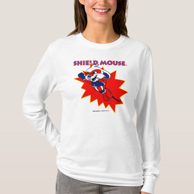 SCHILD-MAUS "ENTFERNEN SICH! " T-Shirt (Vorderseite)