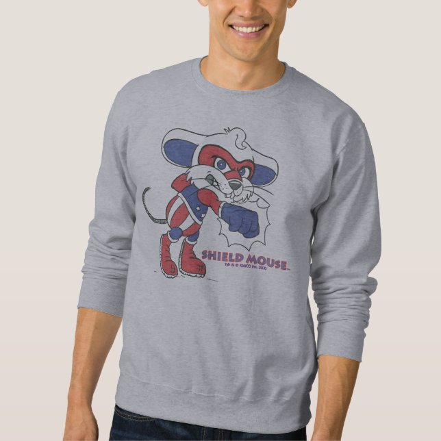SCHILD-MAUSpatriotischer Durchschlag! Sweatshirt (Vorderseite)