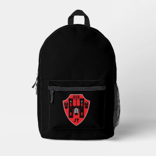 Schild mit anpassbaren Rittern Bedruckter Rucksack