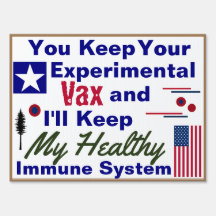 Schild mit gesundem Immunsystem