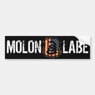 Schild, MOLON, LABE Autoaufkleber