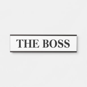 Schild Namensschild Türhängeschild Der Chef