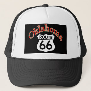 Schild Oklahoma-Weg-66 Truckerkappe