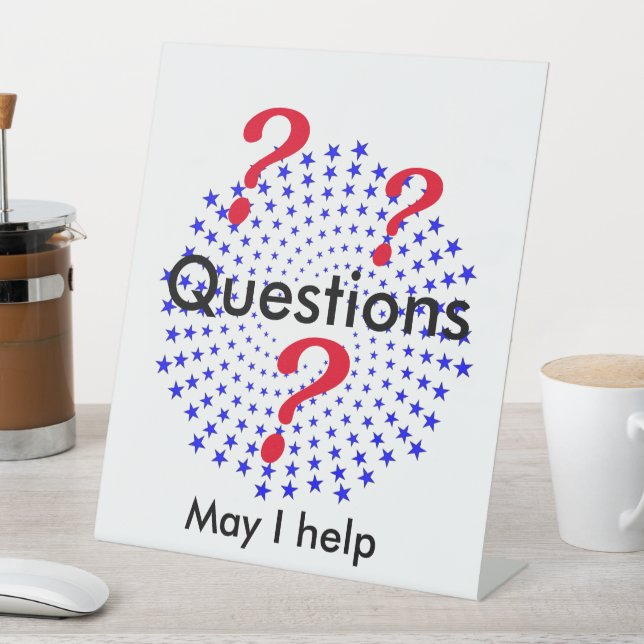 Schild "Pedestal" - Fragen (In Situ)