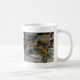 Schild Pfosten Rum Point Grand Cayman Tasse
