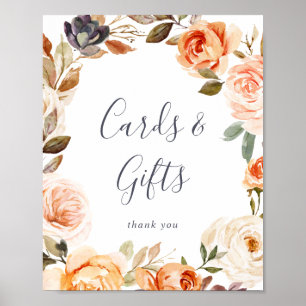 Schild "Rustic Earth Florals Cards and Gifts"