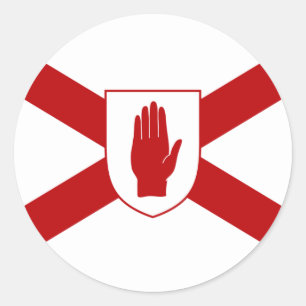 Schild "Saint Patrick's for Northern Ireland" Runder Aufkleber