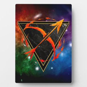 Schild Schütze Galaxie Tierkreis Astrologie Fotoplatte