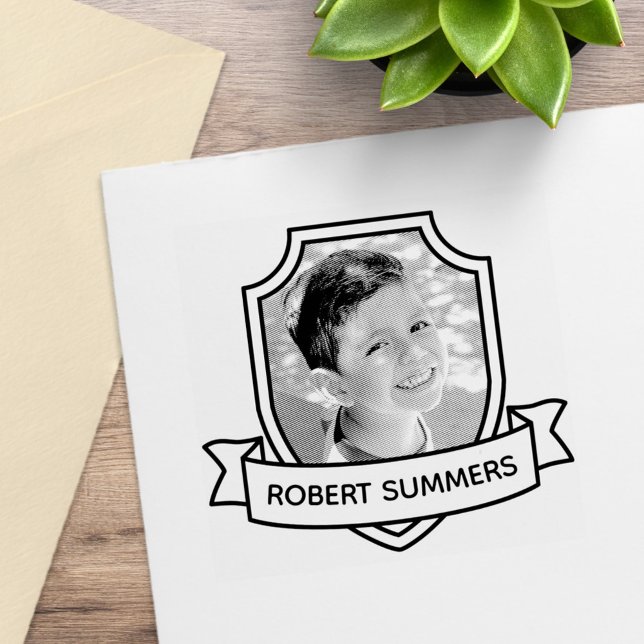 Schild und Band Individuelle Name und Foto Gummistempel (Von Creator hochgeladen)