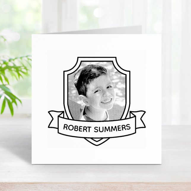 Schild und Band Individuelle Name und Foto Gummistempel (Von Creator hochgeladen)