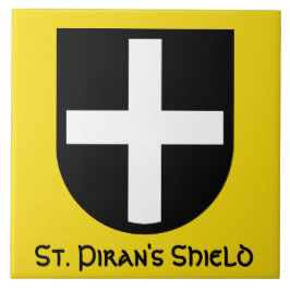 Schild von St. Piran Fliese