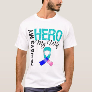 Schilddrüse-Krebs IMMER MEIN HELD MEINE EHEFRAU T-Shirt