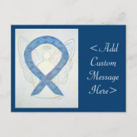 Schilddrüse Paisley Awareness Ribbon Angel Postkar