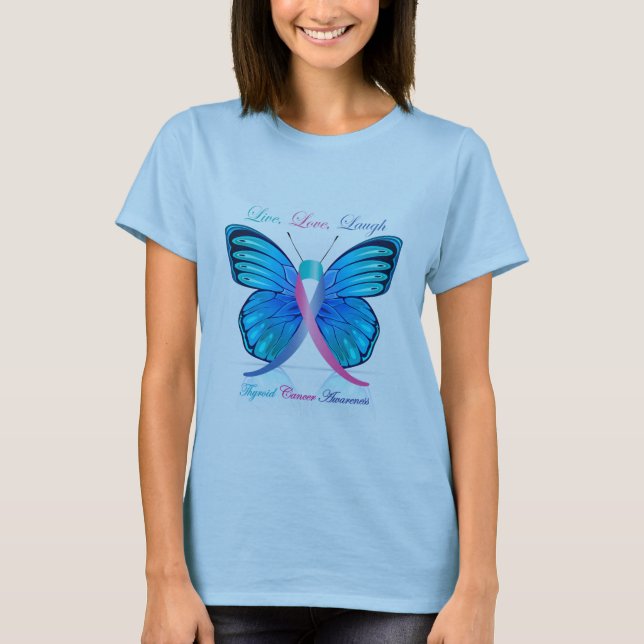 Schilddrüse-Schmetterling ist bewusst T-Shirt (Vorderseite)