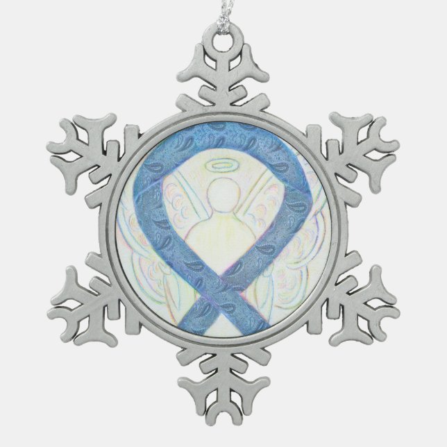 Schilddrüsenaufklärungsband Angel Ornament (Vorderseite)