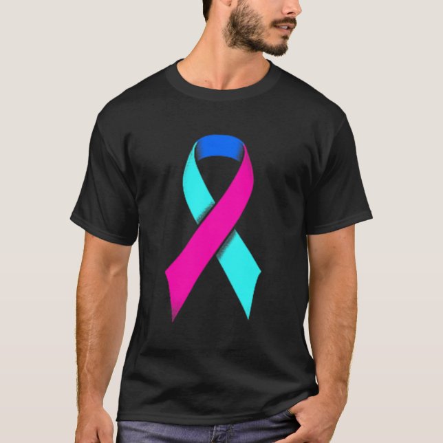Schilddrüsenkrebs-Bewusstsein T-Shirt (Vorderseite)
