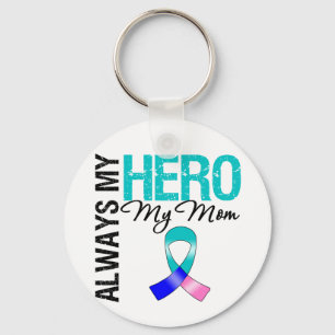 Schilddrüsenkrebs MEIN HERO MEINE Mama IMMER Schlüsselanhänger