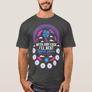 Schilddrüsenkrebserkrankung Sonnenblume Klee T-Shi T-Shirt