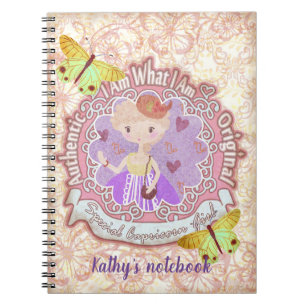 Schilder aus Getreide. Personalisiert. Notebook Notizblock