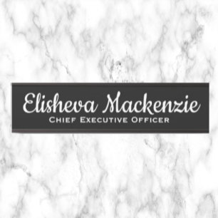 Schilder für die schwarze und weiße Bürotür Name P