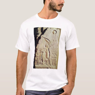 Schilderung von Amenophis IV, von Nefertiti und T-Shirt