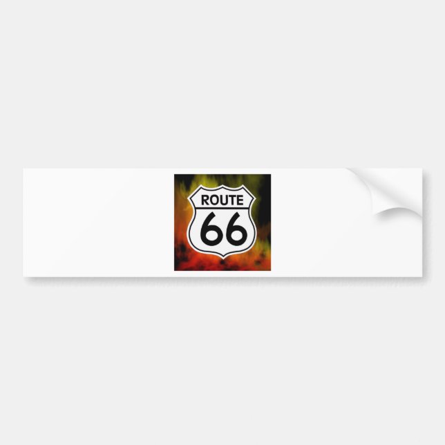 Schildfeuer des Weges 66 Autoaufkleber (Vorne)