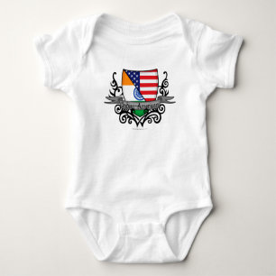 Schildflagge Baby Strampler