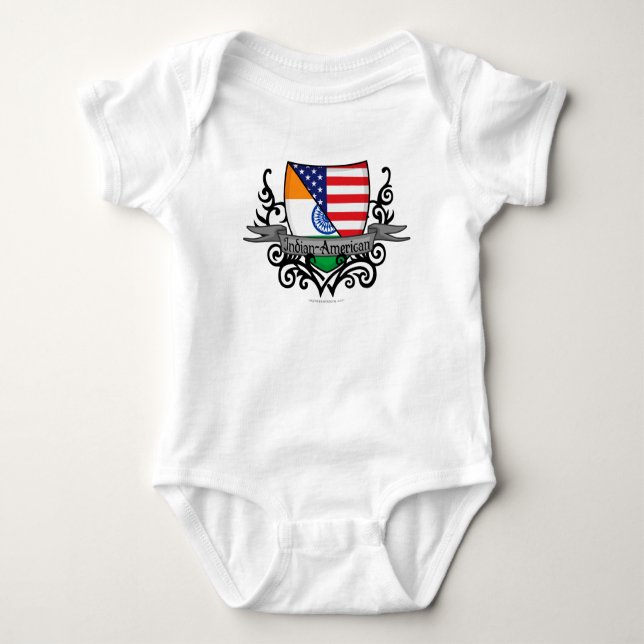 Schildflagge Baby Strampler (Vorderseite)