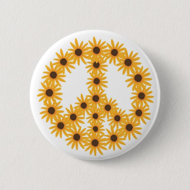 Schildknöpfe für Sonnenblumen Button (Vorderseite)