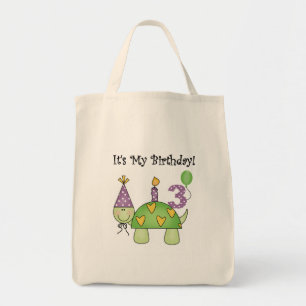 Schildkröte 3. Geburtstag - Hemden und Geschenke Tragetasche