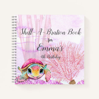 Schildkröte 4. Geburtstag, Unter dem Gästebuch des Notizbuch