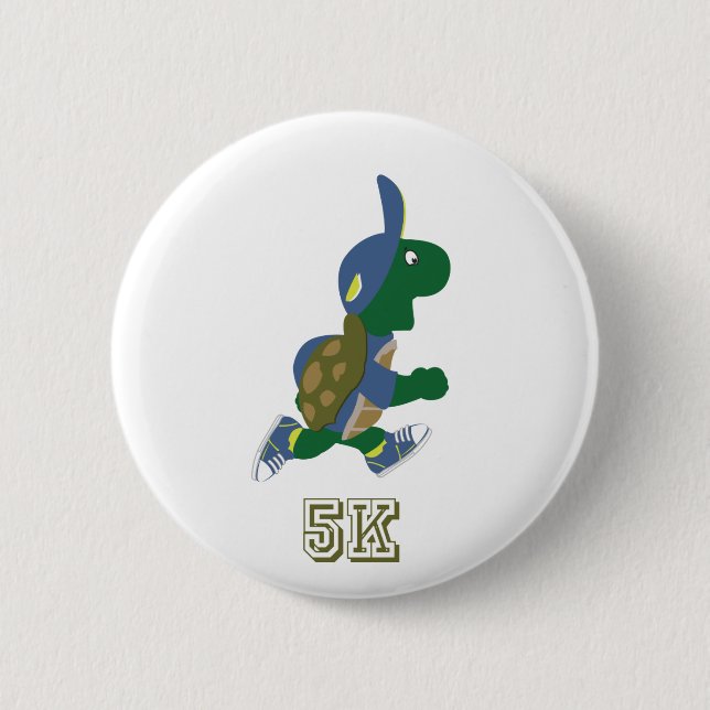 Schildkröte 5K - Blau Button (Vorderseite)