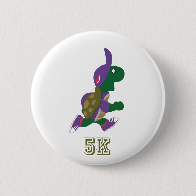 Schildkröte 5K - Lila Button (Vorderseite)