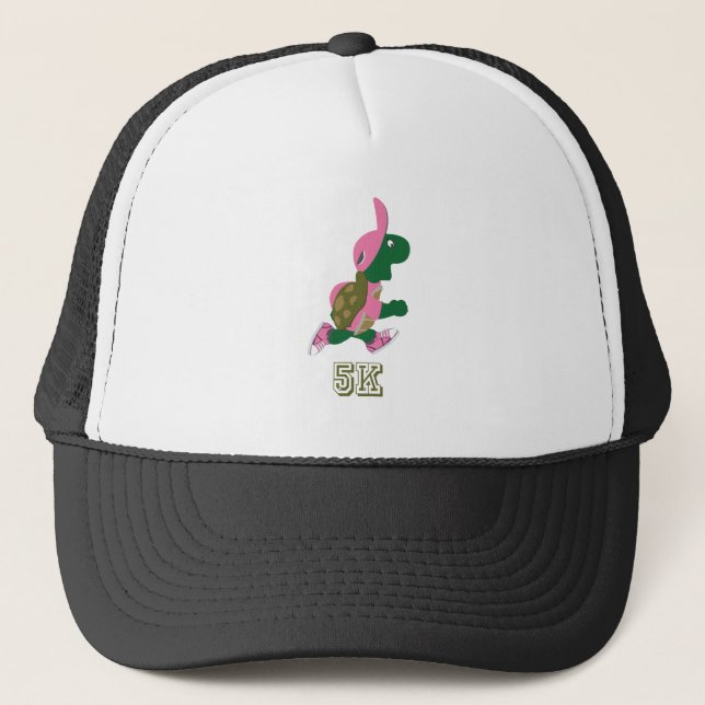 Schildkröte 5K - Rosa Truckerkappe (Vorderseite)