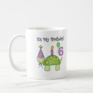 Schildkröte 6. Geburtstag Tasse